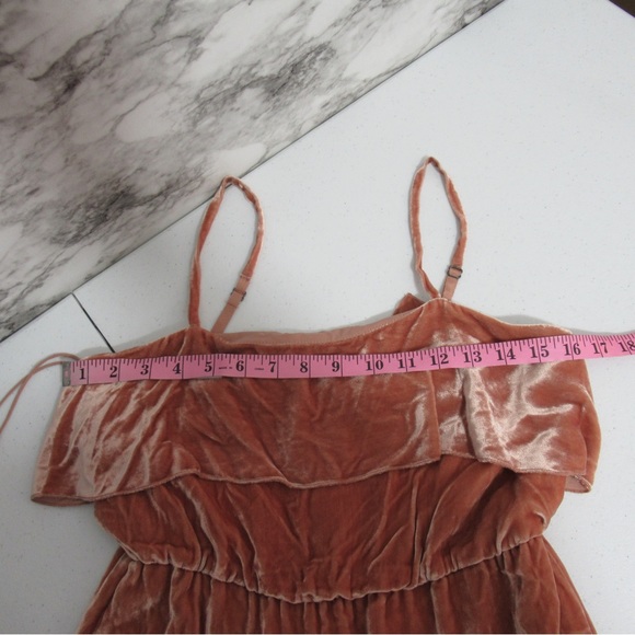 Alice + Olivia The Alexis Velvet Mini Dress Size 2 Rust | Pink - Picture 15 of 16